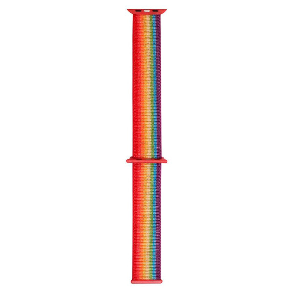 Apple Watch (38/40/SE/41/42mm) Lippa Nylonstropp - Regnbue