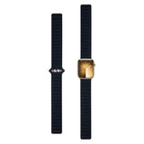 Apple Watch (38/40/SE/41/42mm) Magnetisk Lippa Finewoven Stropp - Svart