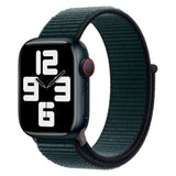 Apple Watch (38/40/SE/41/42mm) Lippa Nylonstropp - Blågrønn