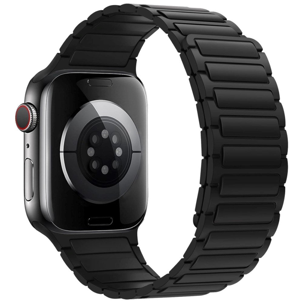Apple Watch (38/40/41/42 mm) Lippa Magnetisk Silikonreim - Svart