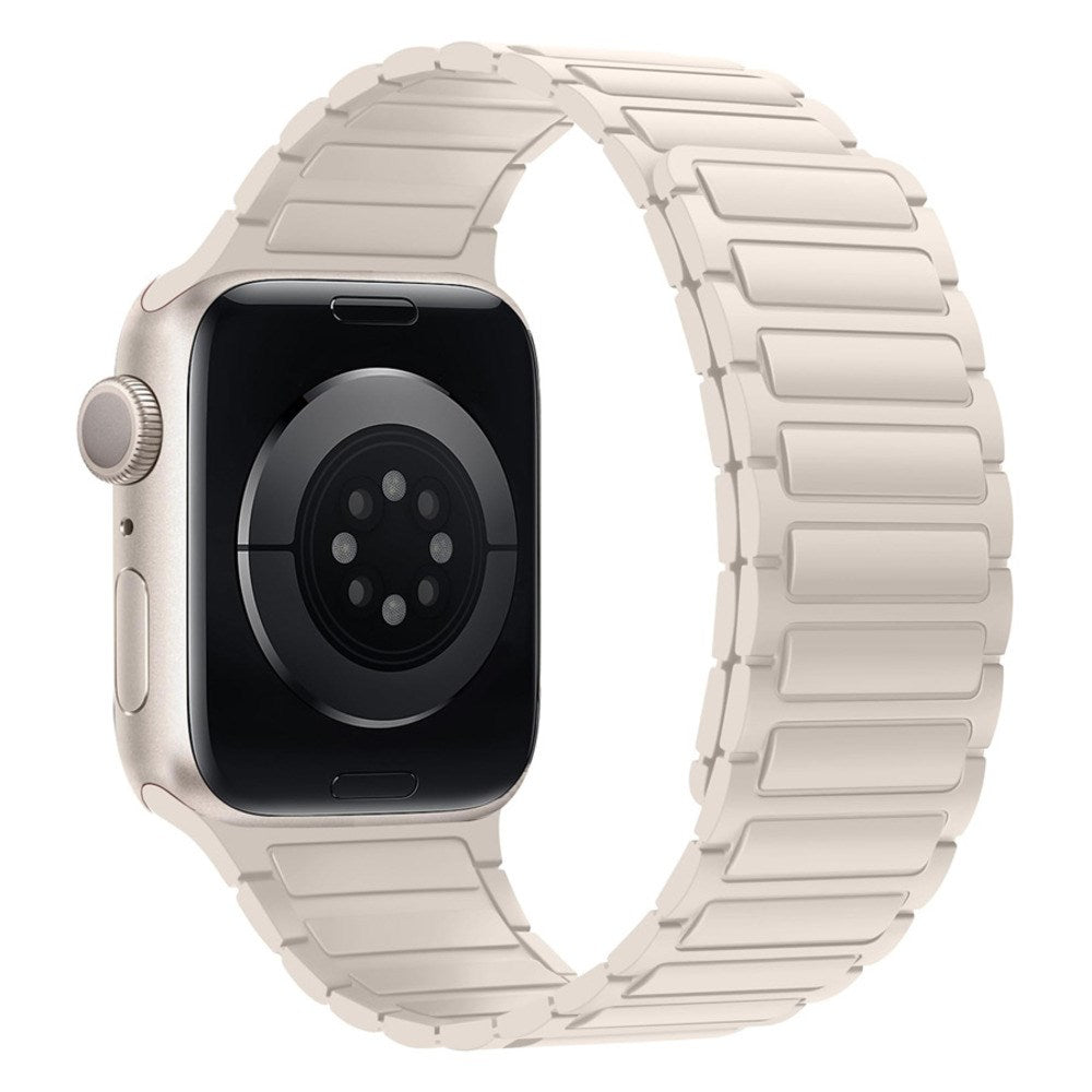 Apple Watch (38/40/41/42 mm) Lippa Magnetisk Silikonreim - Hvit