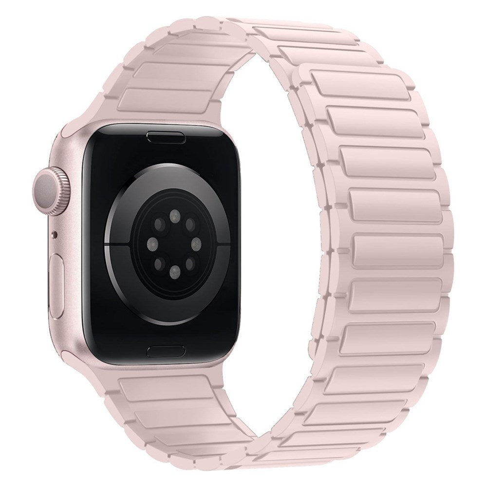 Apple Watch (38/40/41/42 mm) Lippa Magnetisk Silikonreim - Rosa