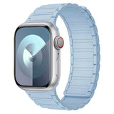 Apple Watch (38/40/41/42 mm) Lippa Magnetisk Silikonreim - Lyseblå