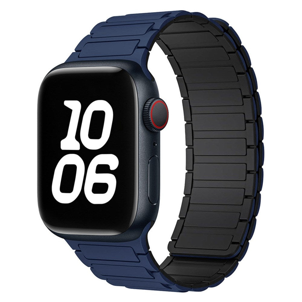 Apple Watch (38/40/41/42 mm) Lippa Magnetisk Silikonreim - Mørkeblå
