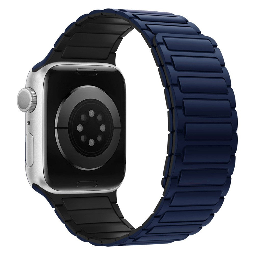 Apple Watch (38/40/41/42 mm) Lippa Magnetisk Silikonreim - Mørkeblå