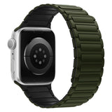Apple Watch (38/40/41/42 mm) Lippa Magnetisk Silikonreim - Mørkegrønn