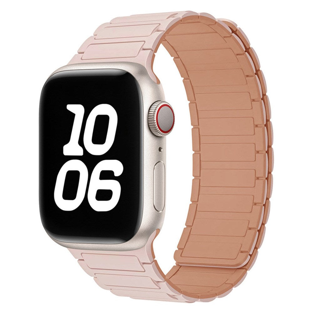 Apple Watch (38/40/41/42 mm) Lippa Magnetisk Silikonreim - Pink