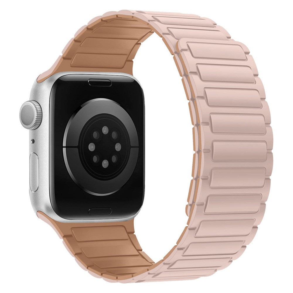 Apple Watch (38/40/41/42 mm) Lippa Magnetisk Silikonreim - Pink