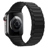 Apple Watch (42/44/45/46/49 mm) Lippa Magnetisk Silikonreim - Svart