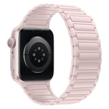 Apple Watch (42/44/45/46/49 mm) Lippa Magnetisk Silikonreim - Rosa