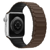 Apple Watch (42/44/45/46/49 mm) Lippa Magnetisk Silikonreim - Brun