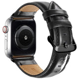 Apple Watch (38/40/41/42 mm) Lippa Klokkerem i Kunstskinn - Svart