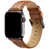 Apple Watch (38/40/41/42 mm) Lippa Klokkerem i Kunstskinn - Brun