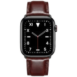 Apple Watch (38/40/41/42 mm) Lippa Klokkerem i Kunstskinn - Mørkebrun