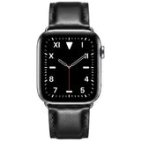 Apple Watch (42/44/45/46/49 mm) Lippa Klokkerem i Kunstskinn - Svart