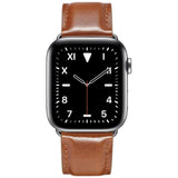 Apple Watch (42/44/45/46/49 mm) Lippa Klokkerem i Kunstskinn - Brun