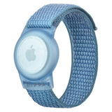 Lippa Justerbart Nylon Armbånd for AirTag 1. & 2. Gen. - Blå