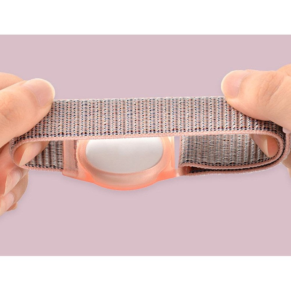 Lippa Justerbart Nylon Armbånd for AirTag 1. & 2. Gen. - Rosa