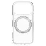 iPhone 17 Pro Lippa Hybrid Plast Deksel m. 360 Roterende Kickstand - MagSafe Kompatibel - Gjennomsiktig / Sølv