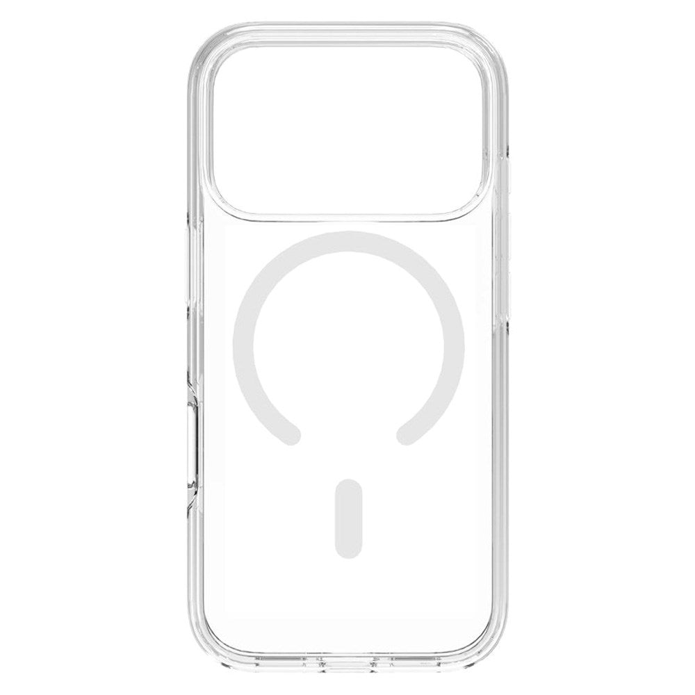 iPhone 17 Pro Lippa Hybrid Plast Deksel - MagSafe Kompatibel - Gjennomsiktig / Hvit