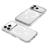 iPhone 17 Pro Lippa Hybrid Plast Deksel - MagSafe Kompatibel - Gjennomsiktig / Hvit