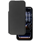 iPhone 17 Pro Max / 18 Pro Max Lippa Wallet Kunstskinn 2-i-1 Flip Deksel - MagSafe Kompatibel - Svart