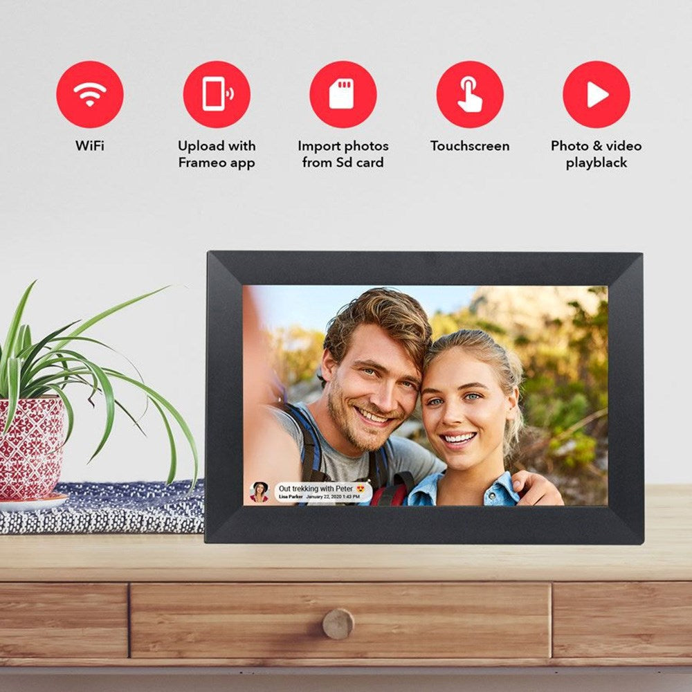 Lippa 15.6" Smart WiFi Frameo Fotoramme - Svart
