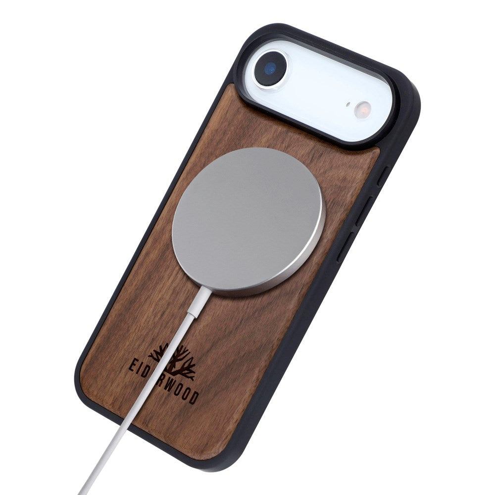 EIDERWOOD iPhone Air Magnetisk Tredeksel - MagSafe Kompatibel - Valnøtttre