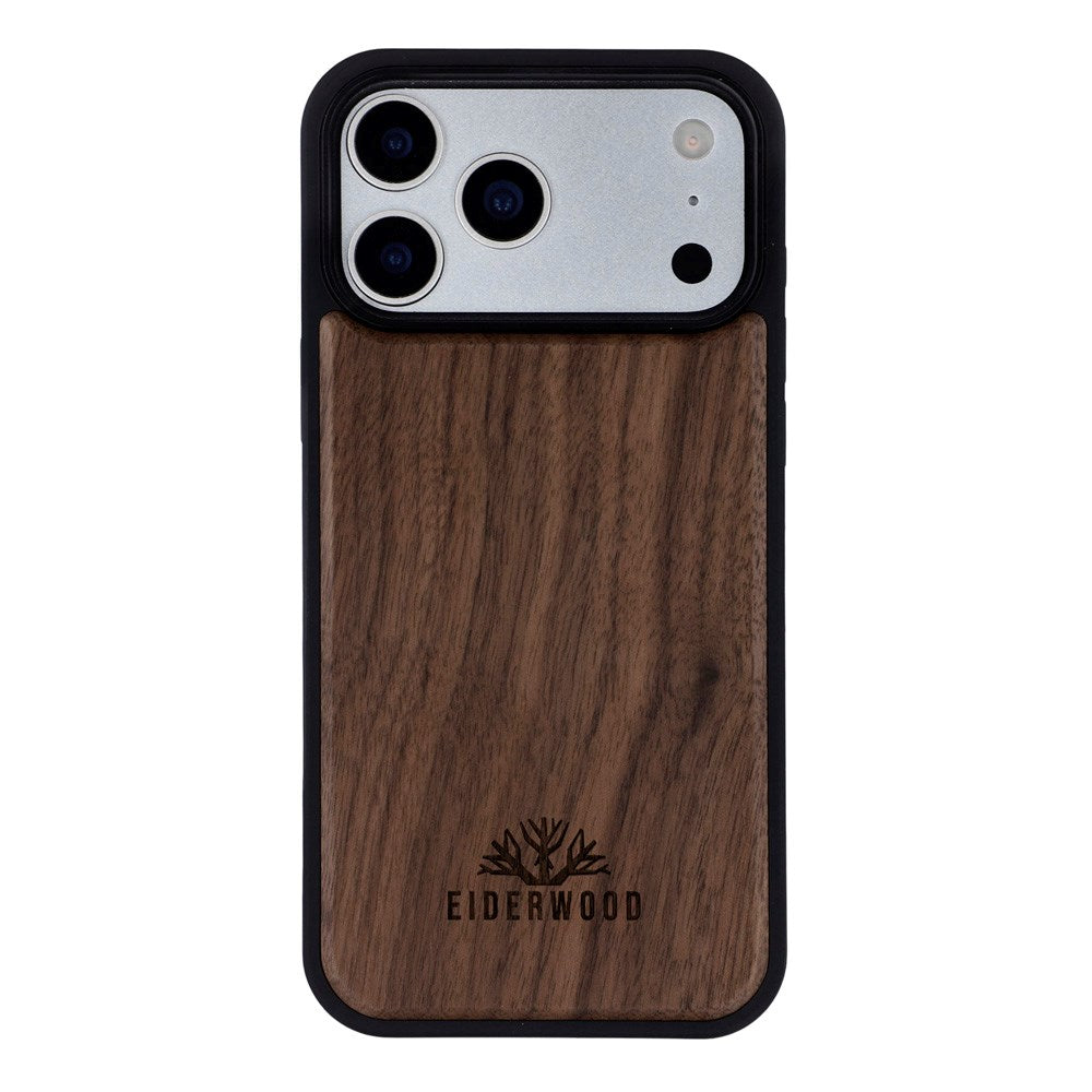 EIDERWOOD iPhone 17 Pro Max Magnetisk Tredeksel - MagSafe Kompatibel - Valnøtttre