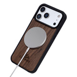 EIDERWOOD iPhone 17 Pro Max Magnetisk Tredeksel - MagSafe Kompatibel - Valnøtttre