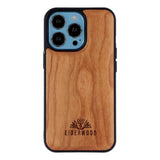 EIDERWOOD iPhone 13 Pro Magnetisk Tredeksel - MagSafe Kompatibel - Kirsebærtre