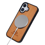EIDERWOOD iPhone 17 Magnetisk Tredeksel - MagSafe Kompatibel - Kirsebærtre