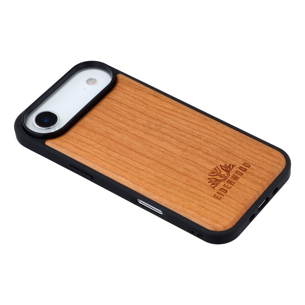 EIDERWOOD iPhone Air Magnetisk Tredeksel - MagSafe Kompatibel - Kirsebærtre