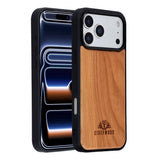 EIDERWOOD iPhone 17 Pro Max Magnetisk Tredeksel - MagSafe Kompatibel - Kirsebærtre