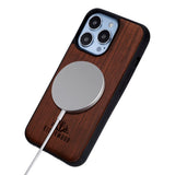 EIDERWOOD iPhone 13 Pro Magnetisk Tredeksel - MagSafe Kompatibel - Palisander