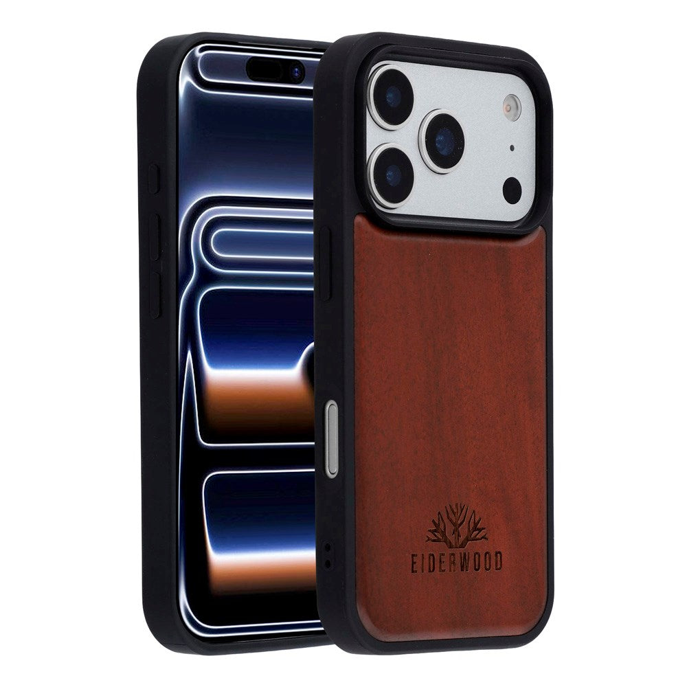 EIDERWOOD iPhone 17 Pro Max Magnetisk Tredeksel - MagSafe Kompatibel - Palisander