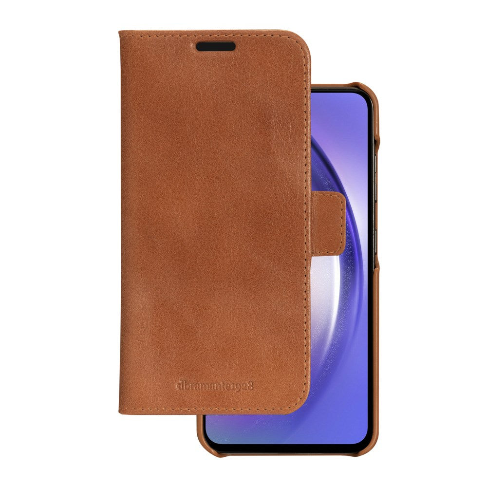 Samsung Galaxy A54 (5G) dbramante1928 Lynge 2-i-1 Ekte Skinn Flip Deksel - Tan
