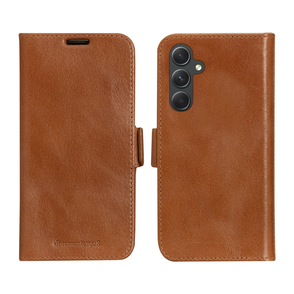 Samsung Galaxy A54 (5G) dbramante1928 Lynge 2-i-1 Ekte Skinn Flip Deksel - Tan