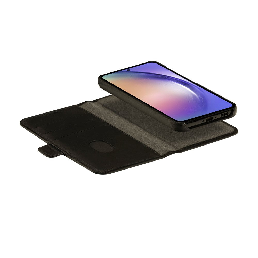 Samsung Galaxy A54 (5G) dbramante1928 Lynge 2-i-1 Ekte Skinn Flip Deksel - Black