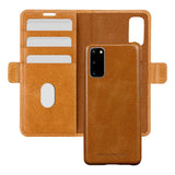 Samsung Galaxy S20 dbramante1928 Lynge 2-i-1 Ekte Skinn Flip Deksel - Tan