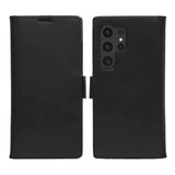 Samsung Galaxy S24 Ultra dbramante1928 Lynge Ekte Skinn Magnet Flip-Deksel - Black