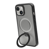 iPhone 15 SBS Mag Stand Deksel - MagSafe-Kompatibel - Mattsvart