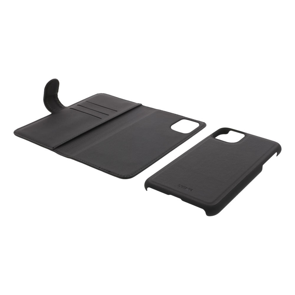 iPhone 12 Pro Max Deltaco 2-i-1 Kunstskinn Flip Deksel - Svart