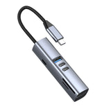 Mobile Origin 7-i-1 USB-C Hub - USB-A / USB-C / HDMI / TF & SD Kort - Grå