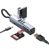 Mobile Origin 7-i-1 USB-C Hub - USB-A / USB-C / HDMI / TF & SD Kort - Grå