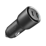 Bilopplader Mobile Origin 60W med 2 X USB-C - Svart