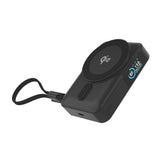 Mobile Origin 10 000 mAh Powerbank med Trådløs Lading / Innebygd USB-C Kabel - MagSafe / Qi2 Kompatibel - Svart