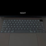 Philbert MacBook Pro 14/16" M1/M2/M3 (2021-2023) Keyboard Deksel m. Nordisk Tastatur - Gjennomsiktig & Svart