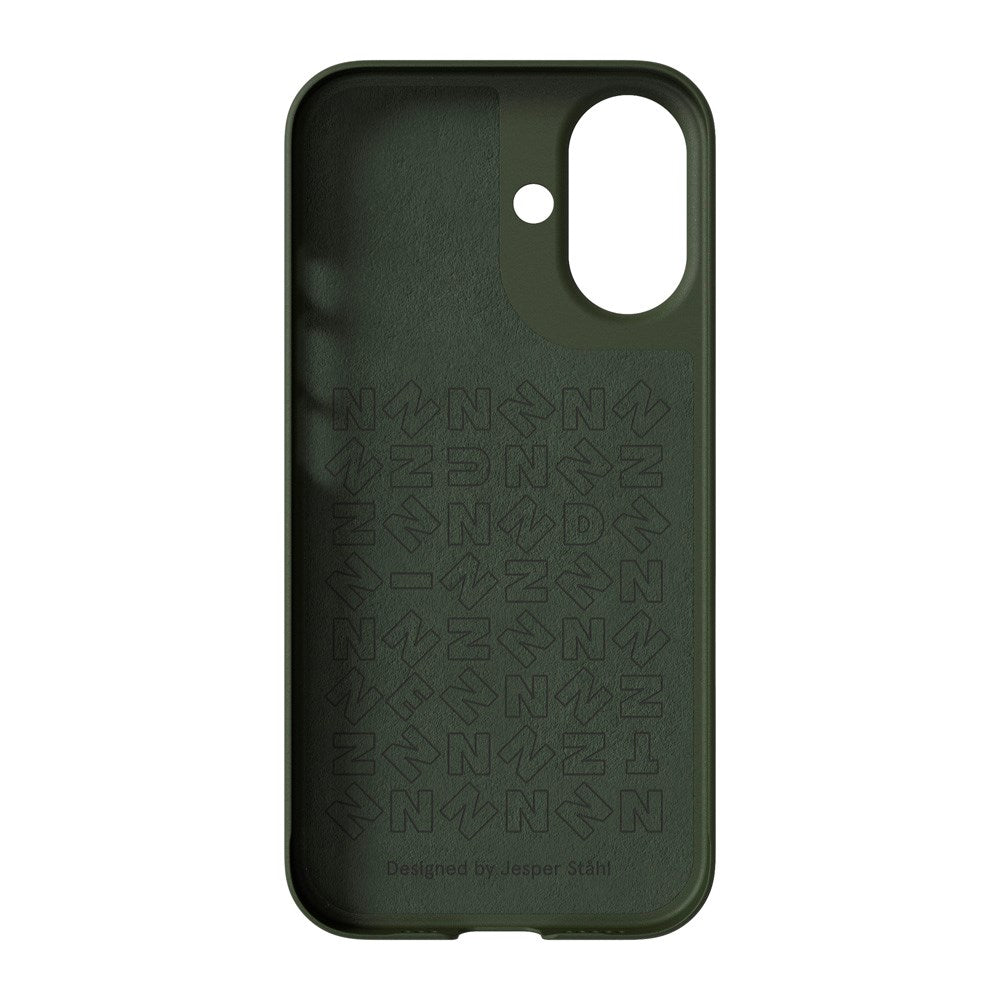 Nudient Thin Case iPhone 16 Deksel - MagSafe Kompatibel  - Pine Green