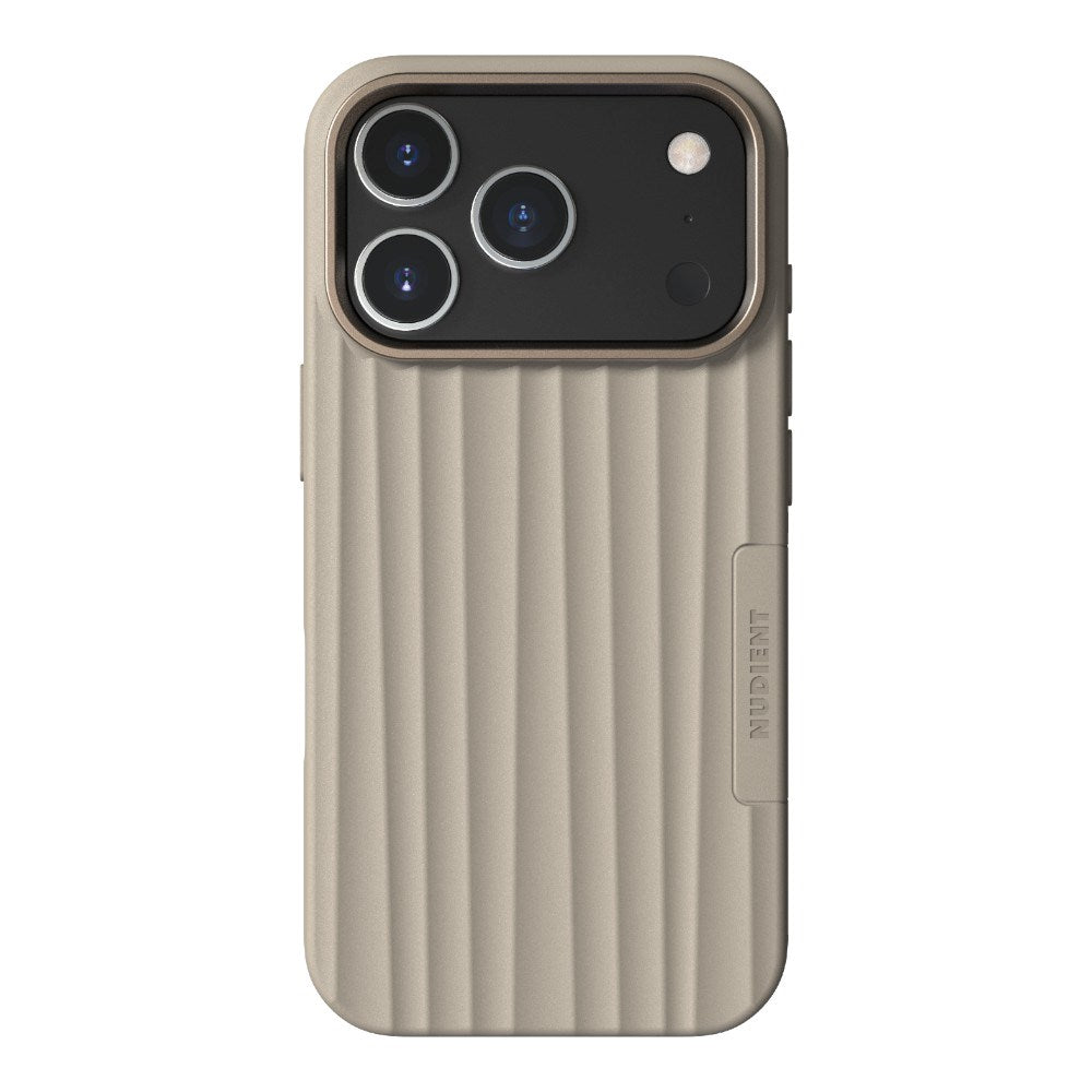 iPhone 18 Pro / 17 Pro Nudient Bold Case Deksel - MagSafe Kompatibel - Linen Beige